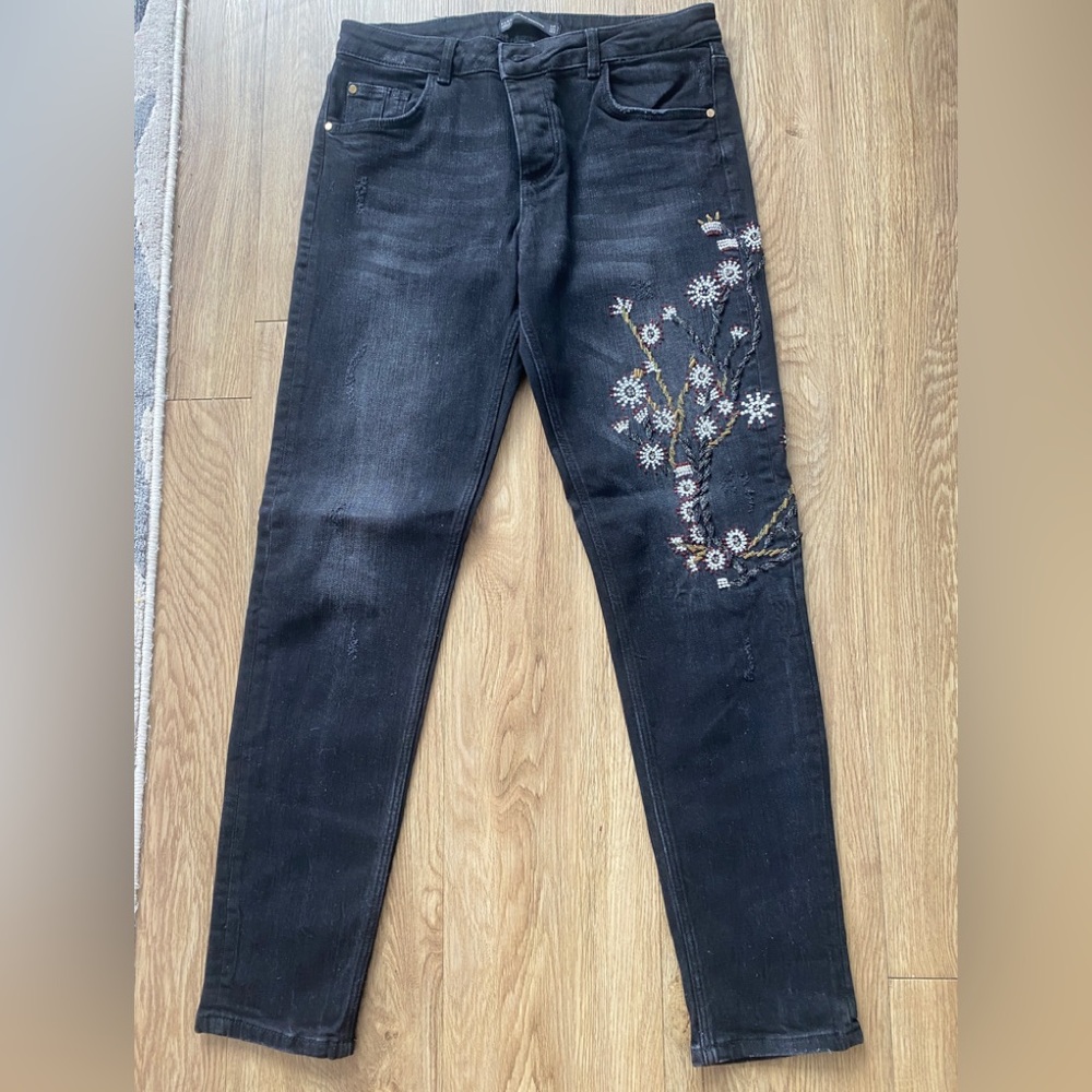 Zara Trafaluc Denimwear Black Jeans